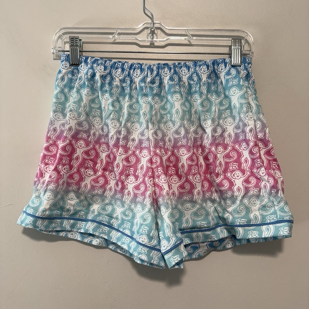 Roller Rabbit NWT Ombre Monkey Polo Pajama Shorts Set Size XS - Picture 2 of 12
